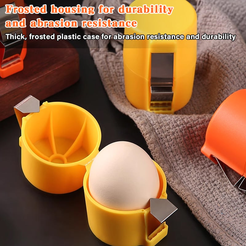 🎊Stainless Steel Egg Opener – Crack, Cut, and Separate Eggs Easily🍳