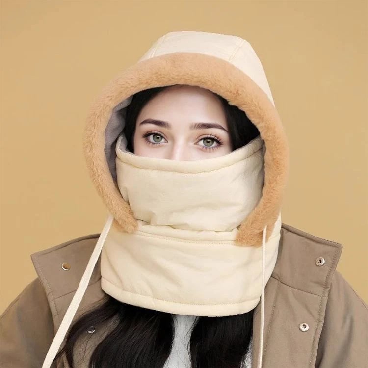 🔥Winter Flash Sale❄️-Buy 2 Get 1 Free! 🧣 Plush-Lined Thermal Hat with Face Mask