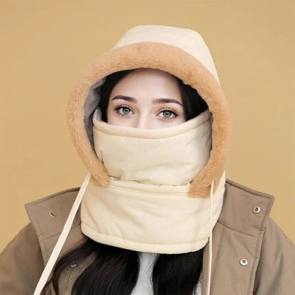 🔥Winter Flash Sale❄️-Buy 2 Get 1 Free! 🧣 Plush-Lined Thermal Hat with Face Mask