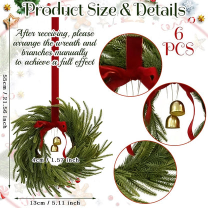 🎄Mini Christmas Wreaths✨Maximum Holiday Magic, Instant Festive Charm & Versatile Decor! 🎀