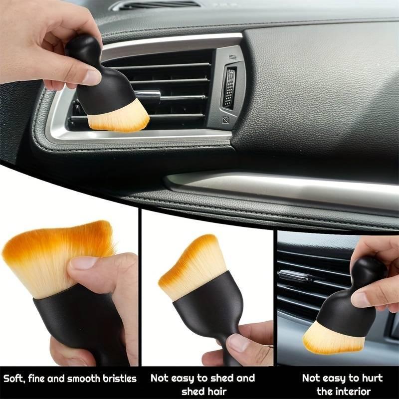 🔥Last Day 49% OFF - 4 Counts Set Soft Professional Portable Brush for Car Interior Cleaning & Dust Removal
