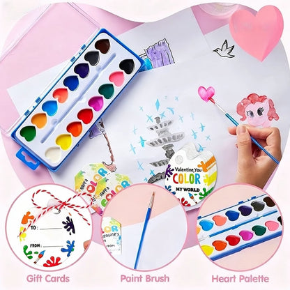 💖🎨2026 Mini Watercolor Paint Set for Valentine's Day | Romantic Art Gift