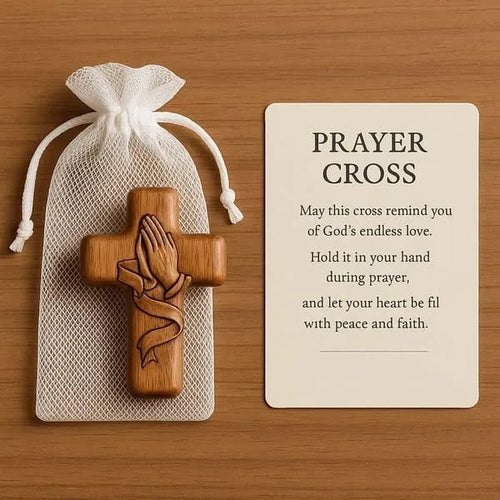 🔥2025 New Release 49% OFF - 💕✝️Wooden Prayer Cross Pocket Card🎁Hand-carved 3D Gift for Your Loved Ones!