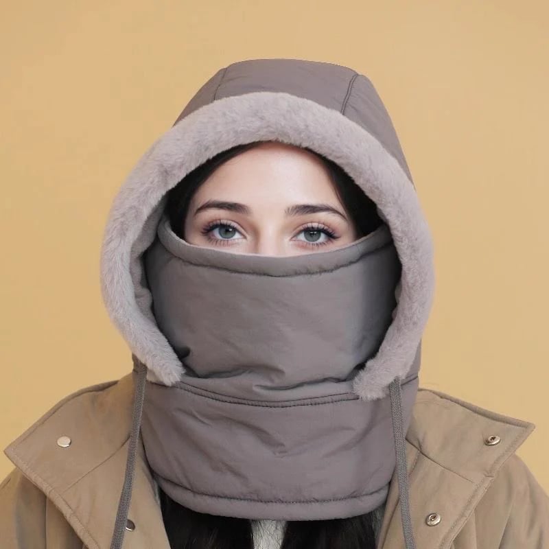 🔥Winter Flash Sale❄️-Buy 2 Get 1 Free! 🧣 Plush-Lined Thermal Hat with Face Mask