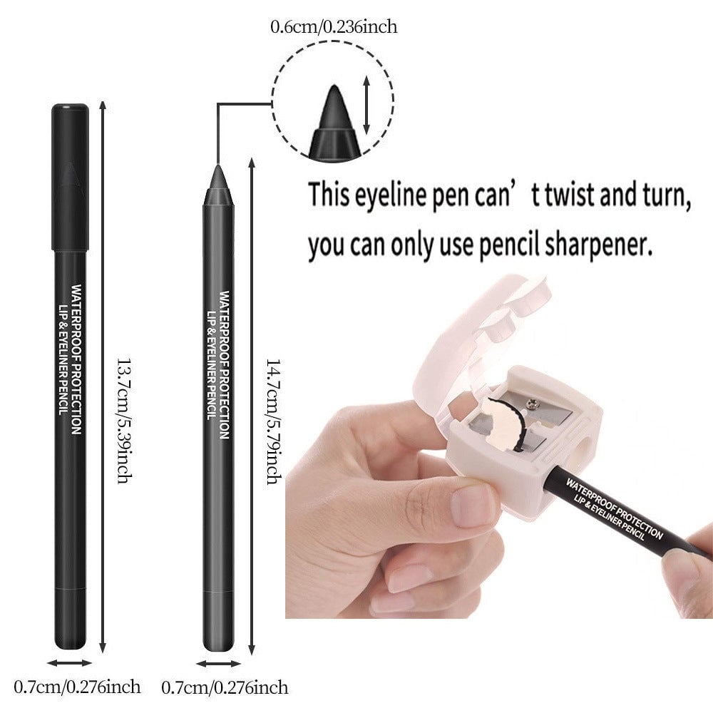 🔥Hot Sale 49% OFF🔥14-Pack Eyeliner Pencil Waterproof Colored Gel Liners with Metallic & Shimmer Finishes Smudge-Proof