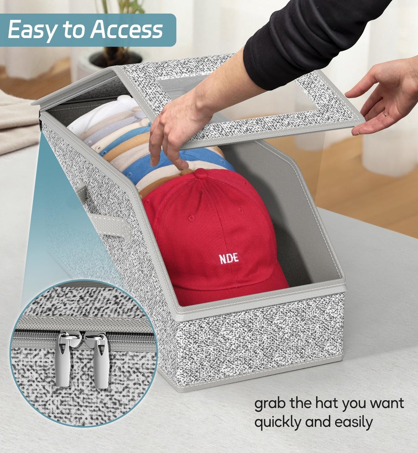 🔥Last Day 49% OFF - Stackable Hat Storage for Baseball Caps