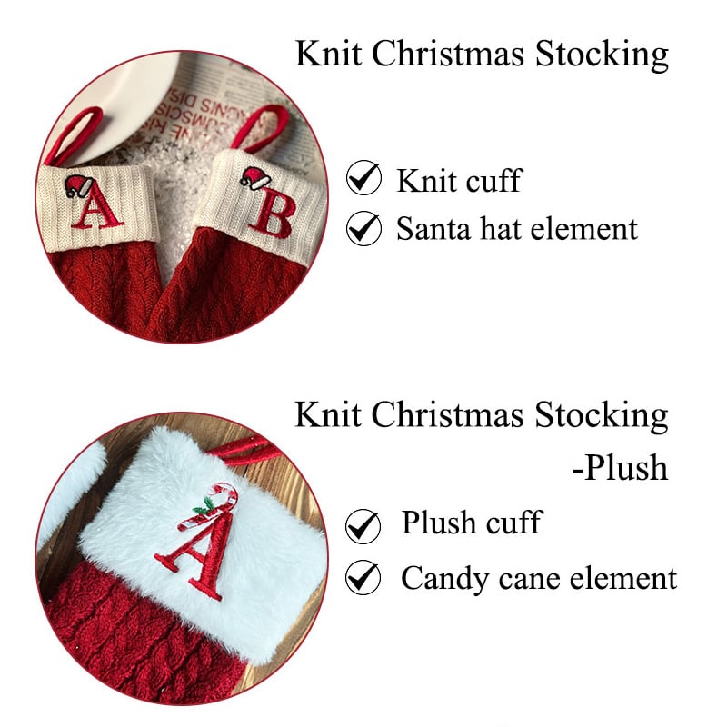 🎅Christmas Sale 49% OFF🧦Personalised Knitted Christmas Stocking for Fireplace and Home Decor
