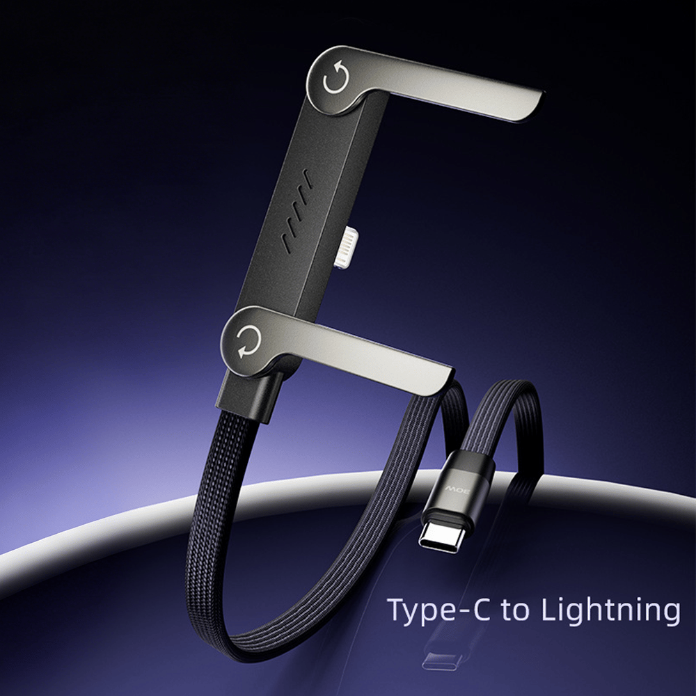⚡2-in-1 Invisible Holder Charger Cable – Fast Charging Cord with Built-In Phone Stand