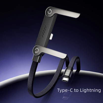 ⚡2-in-1 Invisible Holder Charger Cable – Fast Charging Cord with Built-In Phone Stand