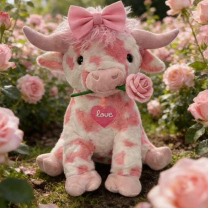 🐮💗Valentine’s Day Pink Highland Cow Plush – The Cutest Way to Say “I Love You” 💕