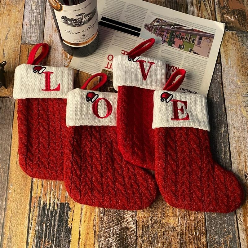 🎅Christmas Sale 49% OFF🧦Personalised Knitted Christmas Stocking for Fireplace and Home Decor