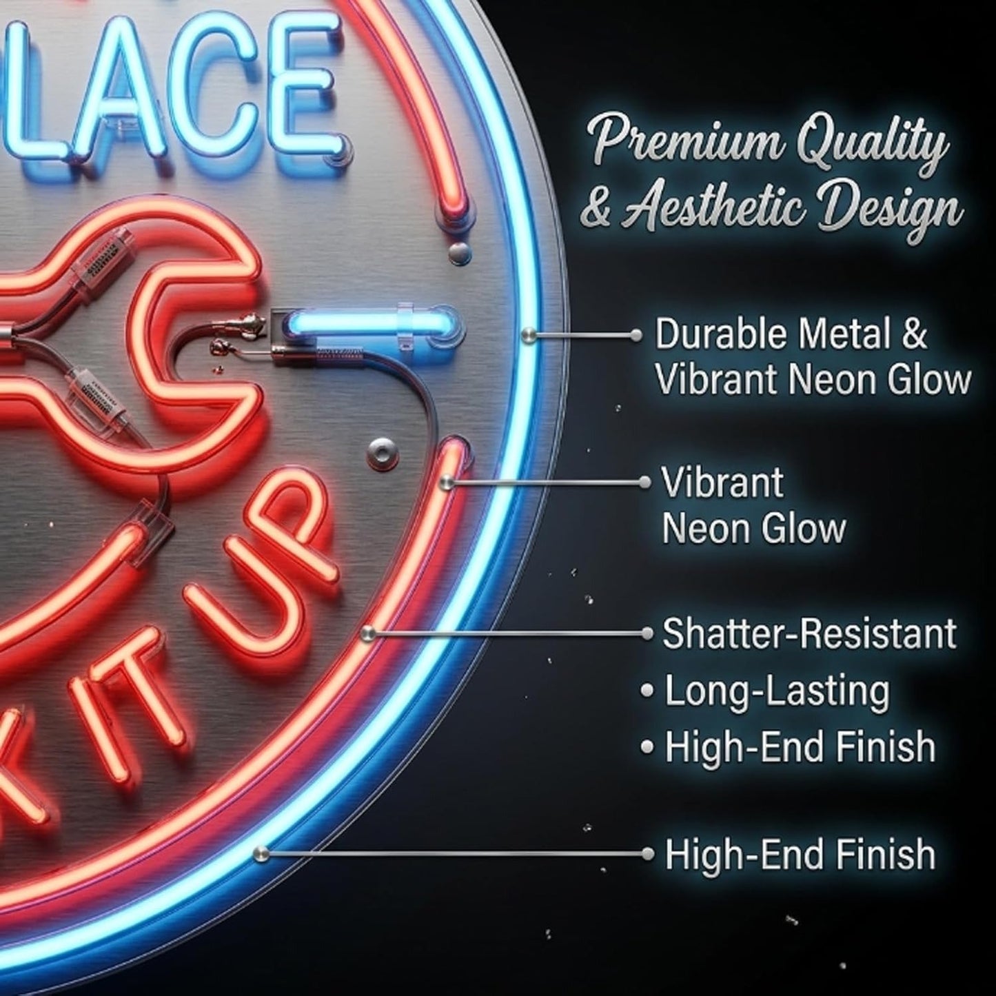🔥Last Day 70% OFF - ⚡🛠️This Is My Happy Place Neon Garage Sign