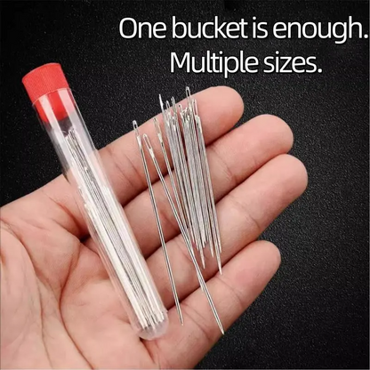 🎉 New Year Sale – 49% OFF❤34PCS Big Eye Steel Needles Set