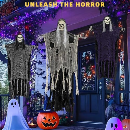 💀Halloween Flying Skeleton Ghost Decorations💀