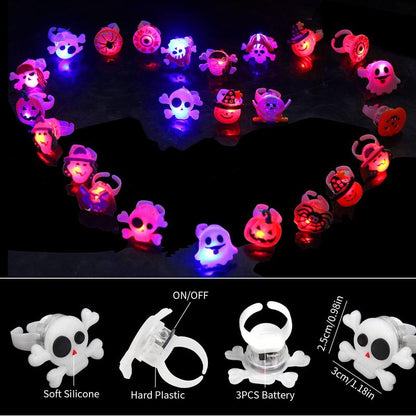 LED Glowing Halloween & Christmas Ring(50PCS)