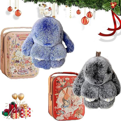 💥Handmade Soft  Christmas Bunny Charms