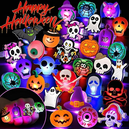 LED Glowing Halloween & Christmas Ring(50PCS)