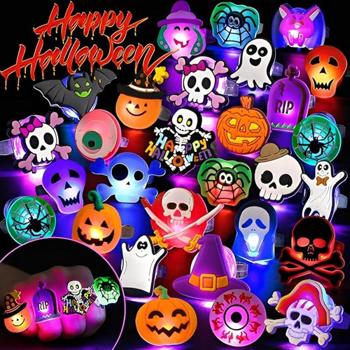 LED Glowing Halloween & Christmas Ring(50PCS)