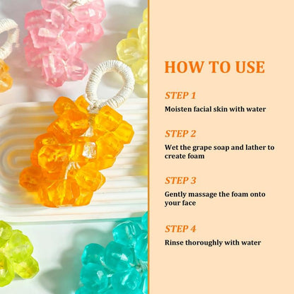 🔥LAST DAY 49% OFF- 🧼Handmade DIY Decorative Grape Soap🫧