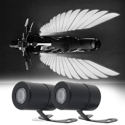 Motorcycle lights flashing angel wing lights