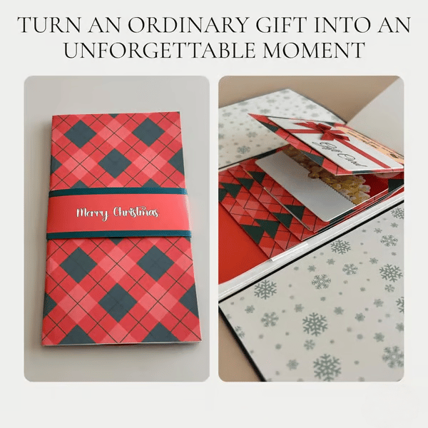 🏆Flash Sale⚡ 50K+ SOLD! Almost Gone-🎅Handmade Christmas gift card booklet