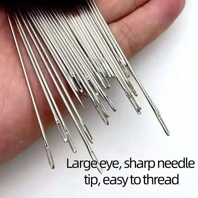 🎉 New Year Sale – 49% OFF❤34PCS Big Eye Steel Needles Set