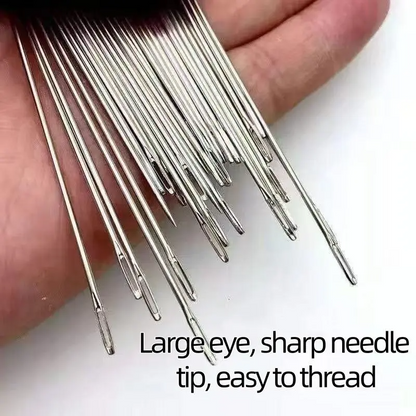 🎉 New Year Sale – 49% OFF❤34PCS Big Eye Steel Needles Set