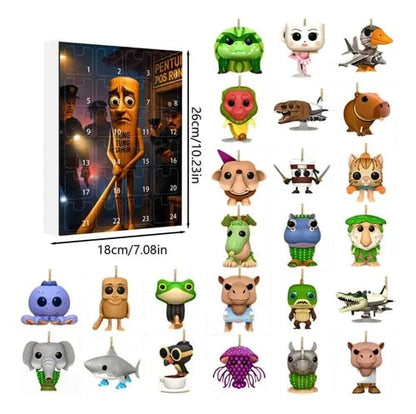 🔥Last Day 49% OFF - 🎁Tung Tung Tung Sahur Italian Brainrot Countdown 24Days Advent Calendar