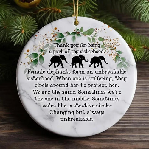 🔥Last Day 49% OFF -🎁🐘Elephant Friendship Ornament