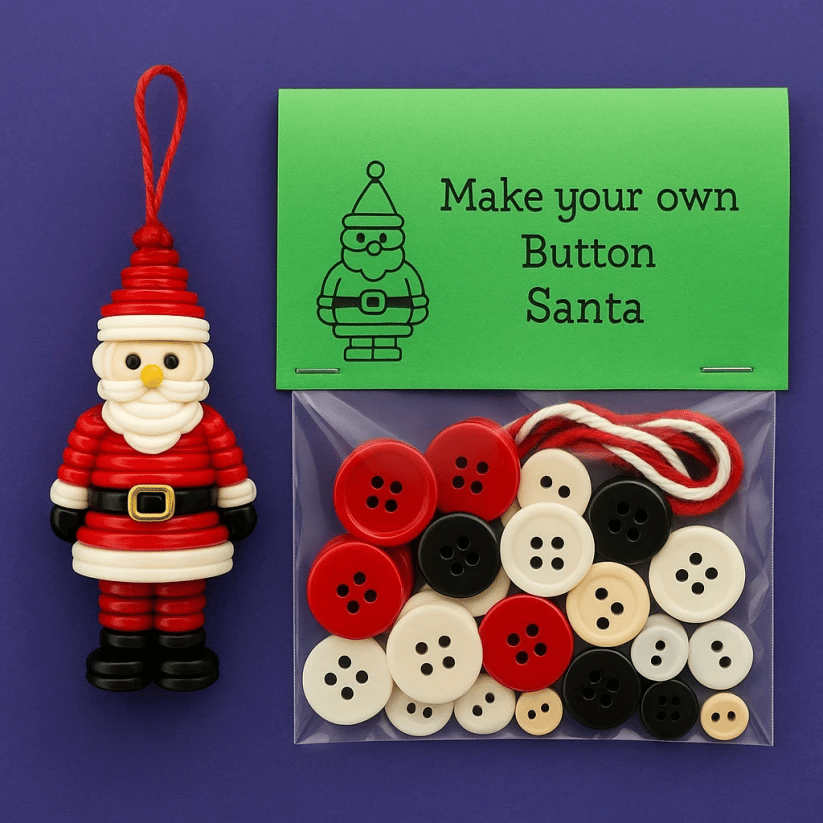 🔥LAST DAY 49% OFF - 🎅☃️ DIY Button Ornament Kits