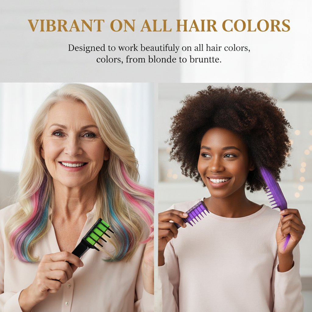 🔥New Year Sale-Buy 2 Get 1 Free🔥Festive Fun Hair Chalk Combs