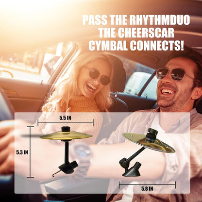 Car Cymbal, Car Crash Cymbal Air Vent - Easy Clip-On Mini Cymbal for Car Dashboard