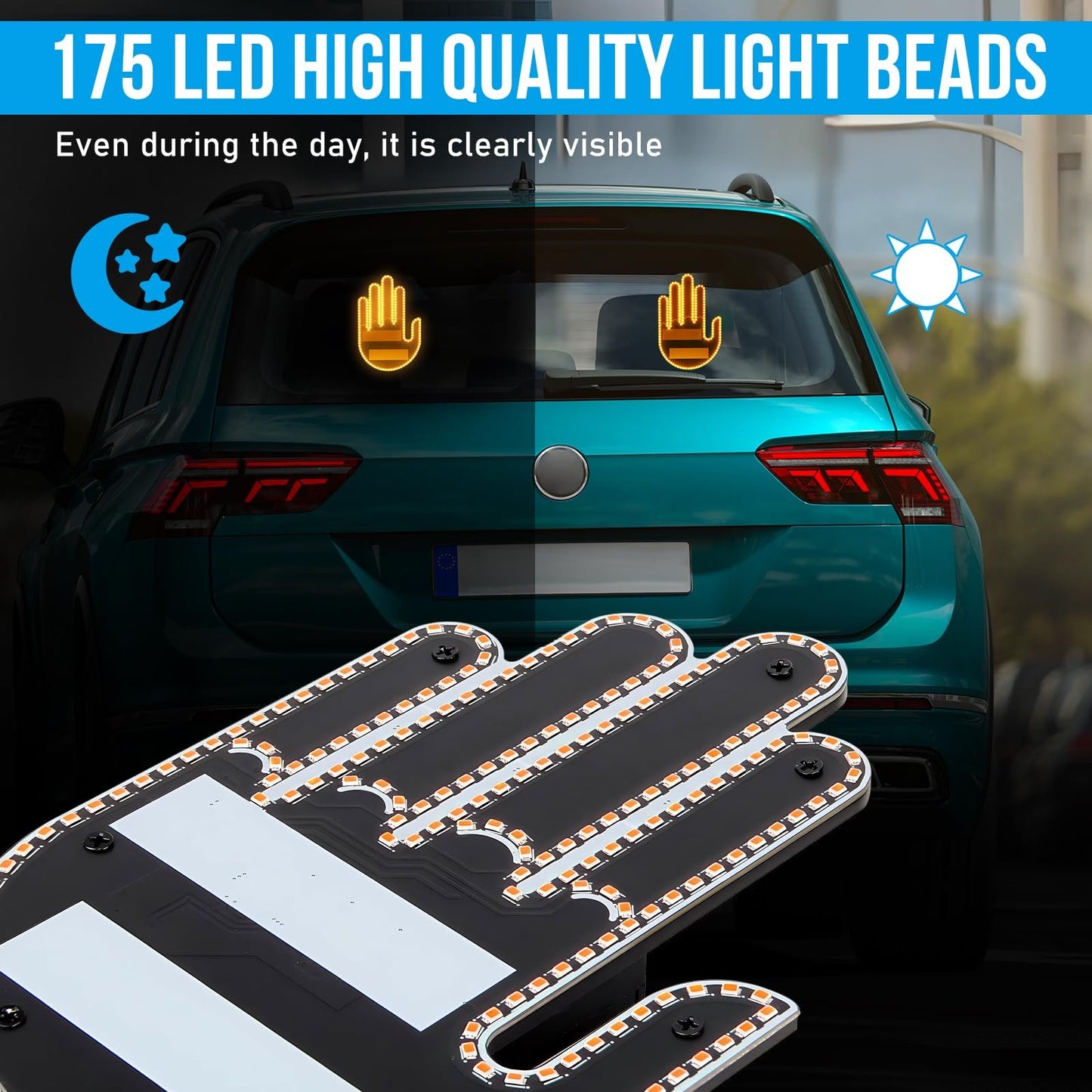 🔥LAST DAY - 49% OFF🔥Finger Car Light with Remote