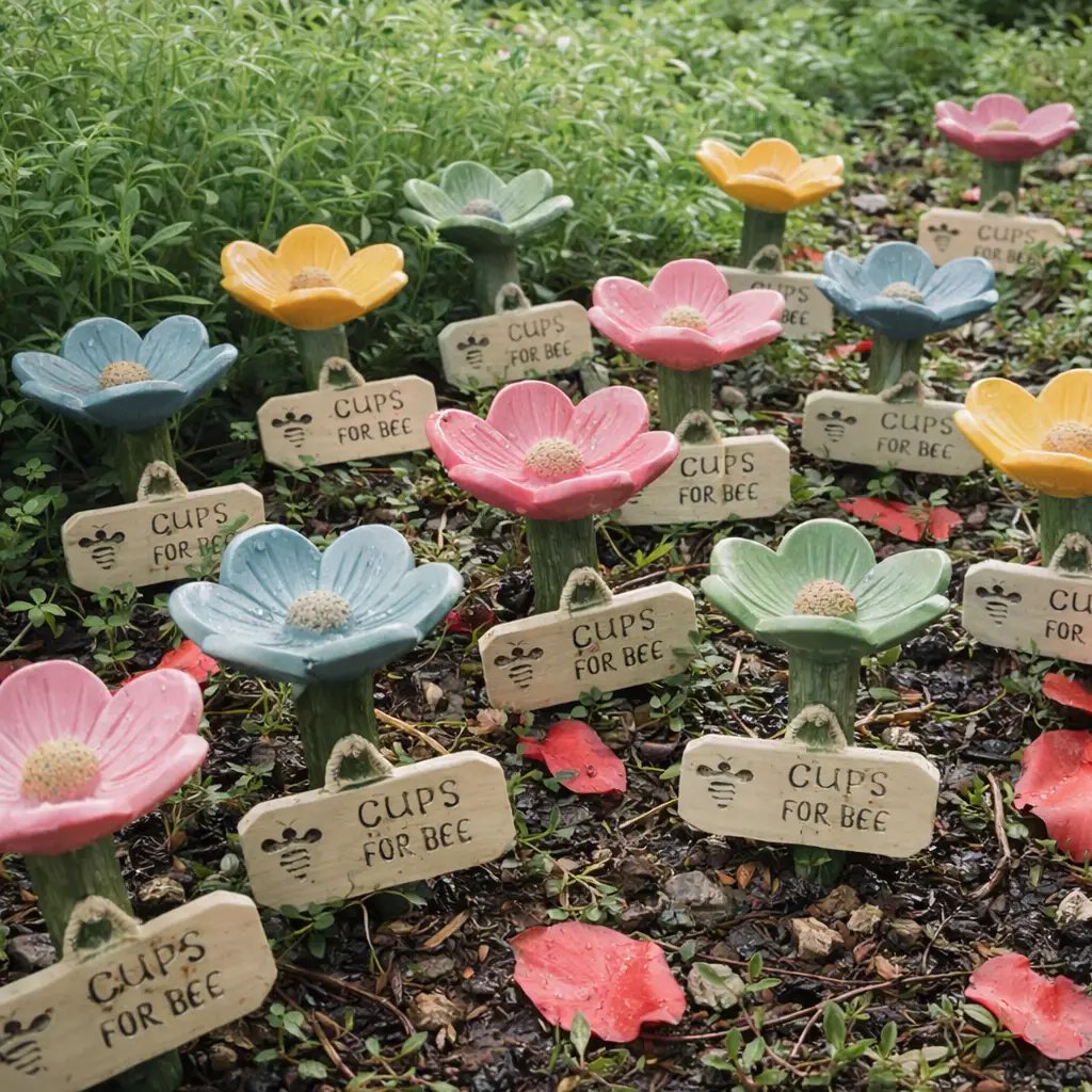 🐝LAST DAY 49% OFF - Flower-Shaped Bee Watering Station💧