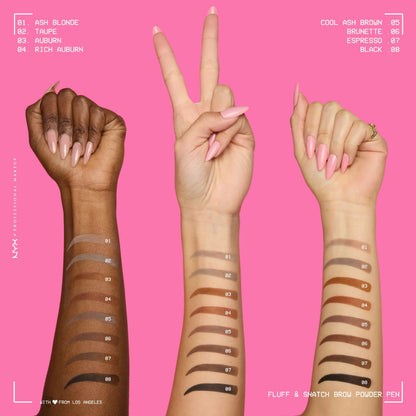 Fluff & Define Brow Powder Pen 🖌️ | 24H Transfer-Resistant Cream-to-Powder ✨