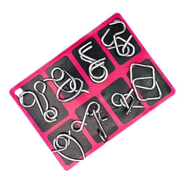Woyuosn Metal Brain teaser Puzzles Ring Educational Toys