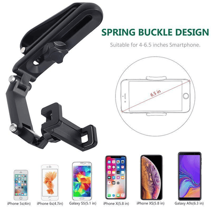 🚗✨Adjustable 1080° Sun Visor Phone Holder – exavon Universal Mount for Car & Anywhere