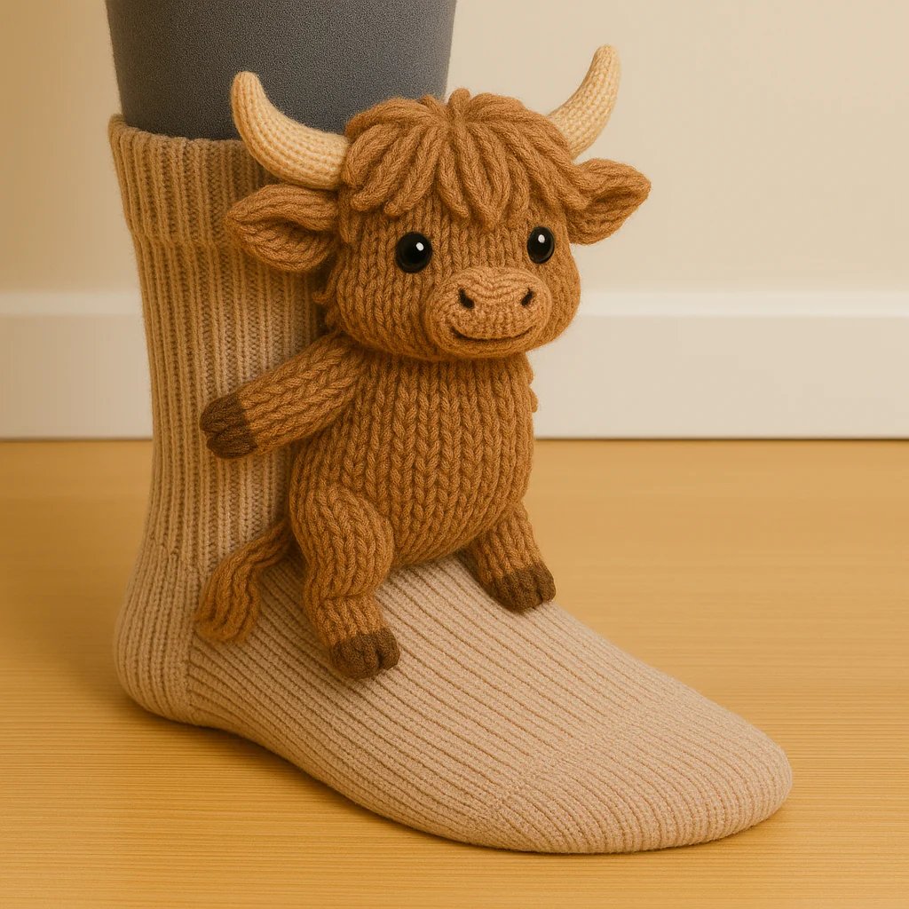 🎅🔥Christmas Winter Sale 49% OFF – Cozy 3D Knit Animal Socks, Cute & Comfy for You or a Lovely Gift 💝