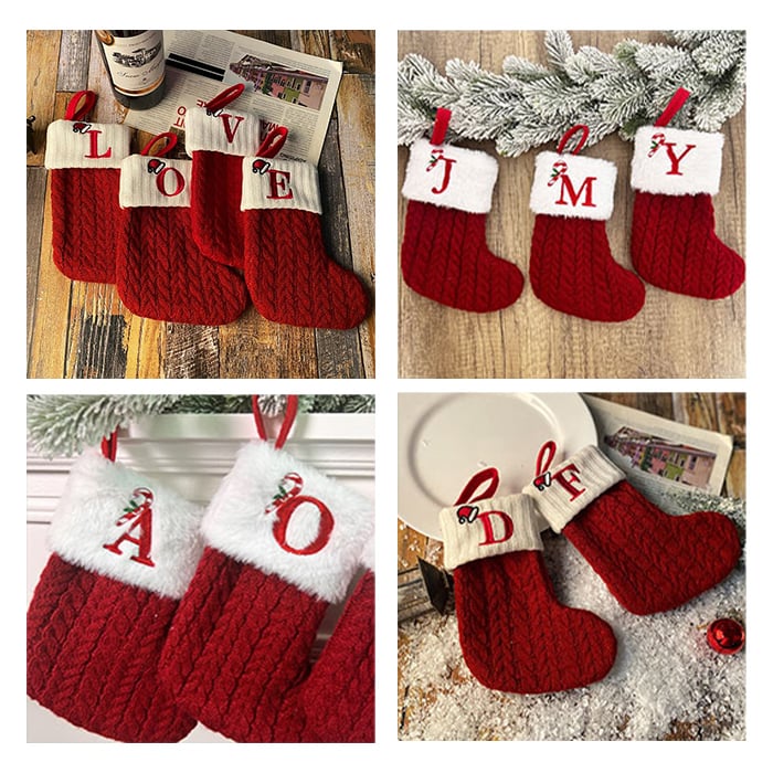 🎅Christmas Sale 49% OFF🧦Personalised Knitted Christmas Stocking for Fireplace and Home Decor