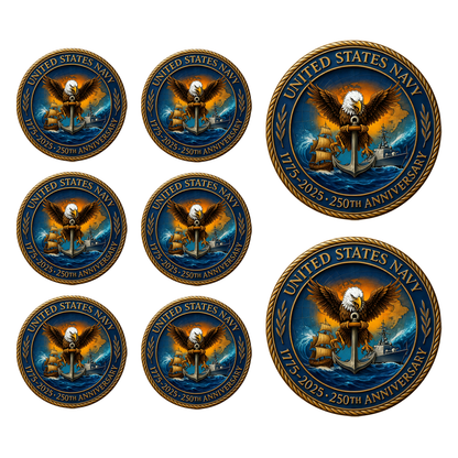 ⚓ U.S. Navy 250th Anniversary Commemorative Coin – 1775–2025