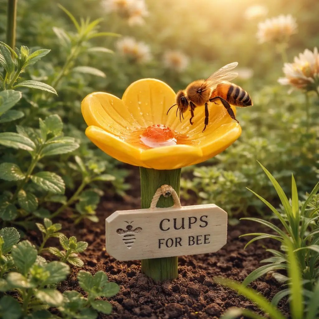 🐝LAST DAY 49% OFF - Flower-Shaped Bee Watering Station💧