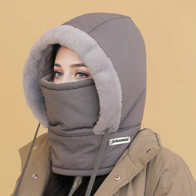 🔥Winter Flash Sale❄️-Buy 2 Get 1 Free! 🧣 Plush-Lined Thermal Hat with Face Mask