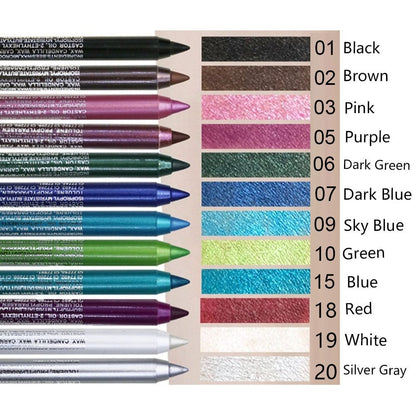 🔥Hot Sale 49% OFF🔥14-Pack Eyeliner Pencil Waterproof Colored Gel Liners with Metallic & Shimmer Finishes Smudge-Proof