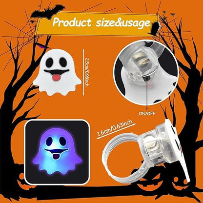 LED Glowing Halloween & Christmas Ring(50PCS)