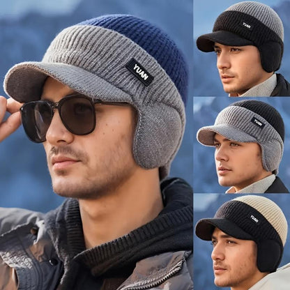 🔥LAST DAY 49% OFF🧢Men's Winter Knitted Earflap Hat