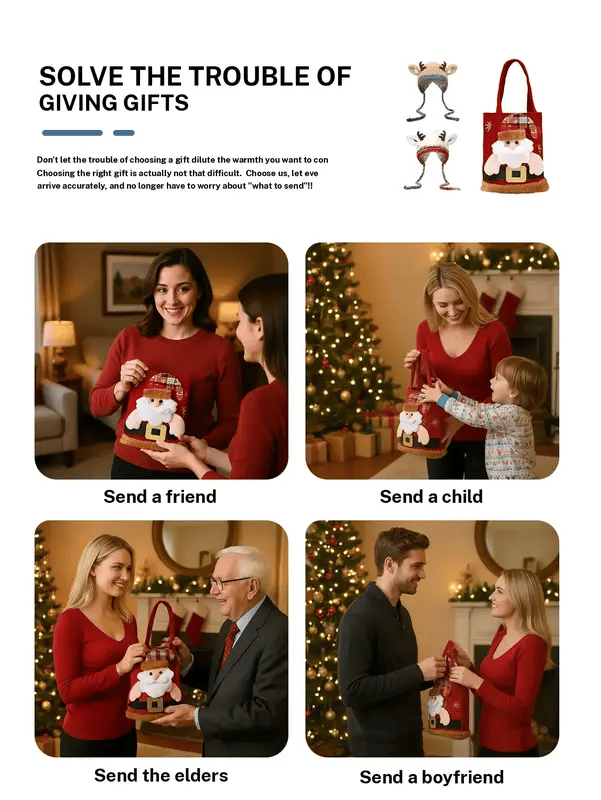 🎄Festive Christmas Antler Hat | Original Handcrafted Design