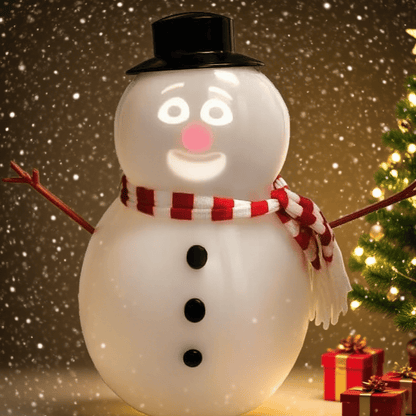 🎅Christmas Sale 49% Off ⛄️ Talking Animated Blink Snowman with Built in Projector & Speaker Plug'n Play🎄