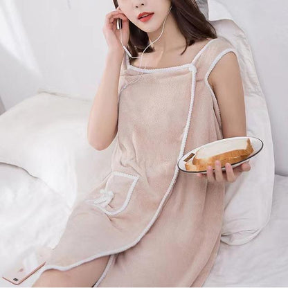 🔥HOT SALE 🎁Plus Size Women's Wearable Shower Skirt