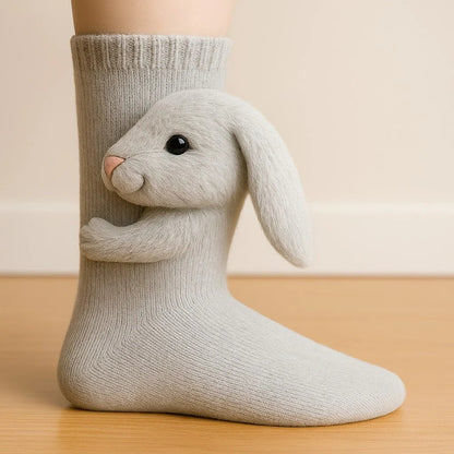 🎅🔥Christmas Winter Sale 49% OFF – Cozy 3D Knit Animal Socks, Cute & Comfy for You or a Lovely Gift 💝