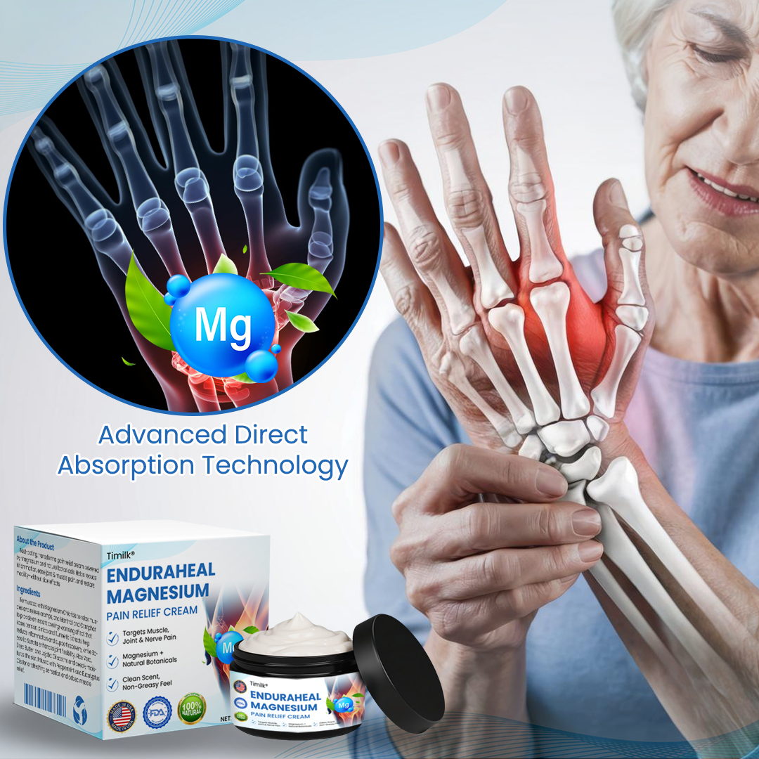 【Official Flagship Store】 EnduraHeal Magnesium Pain Relief Cream (Treats Arthritis, Neuropathy, Rheumatism, Sports Injuries & More)